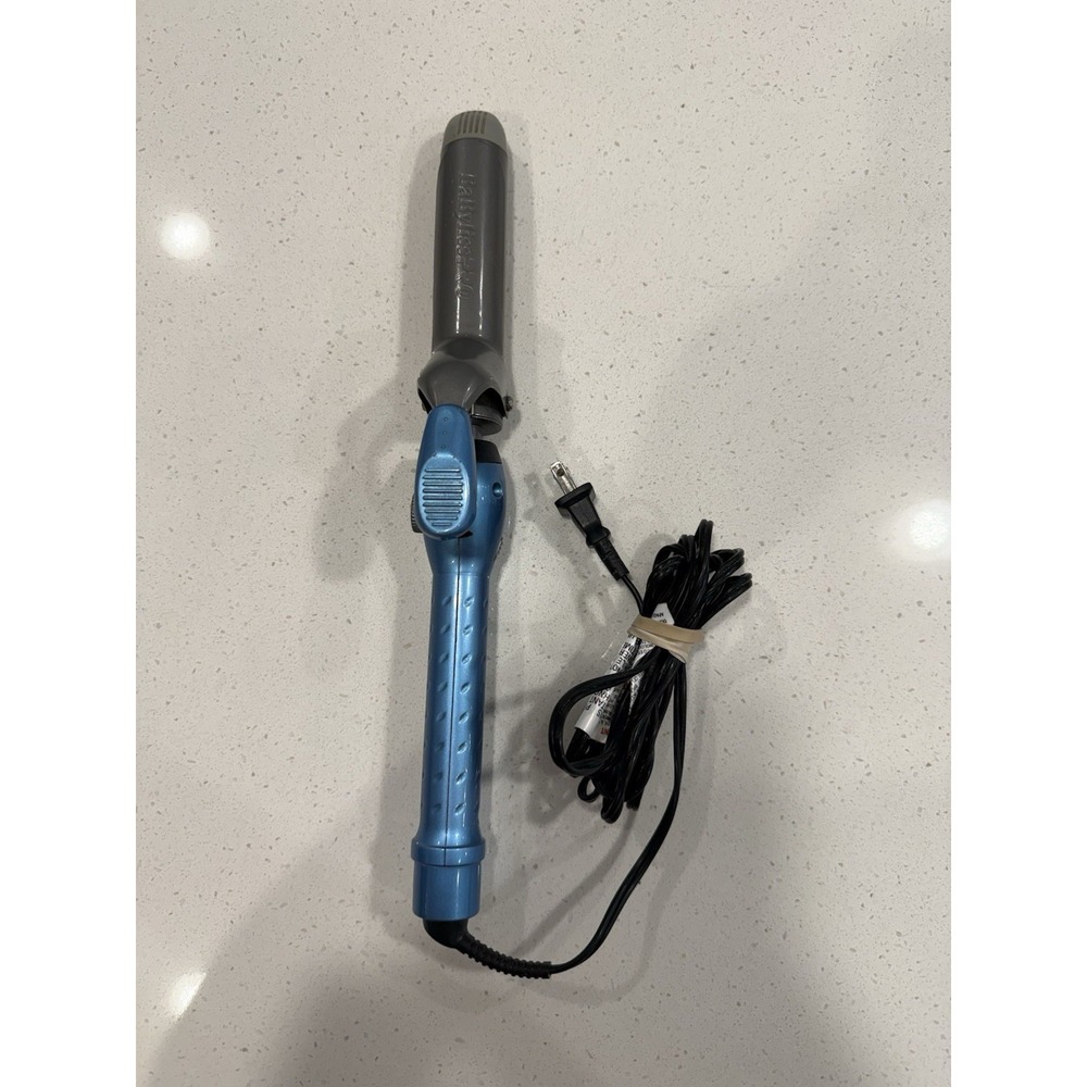 BaByliss Pro Nano Titanium 1.25 Curling Iron Blue Tested